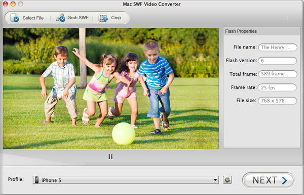 add swf video into swf converter mac